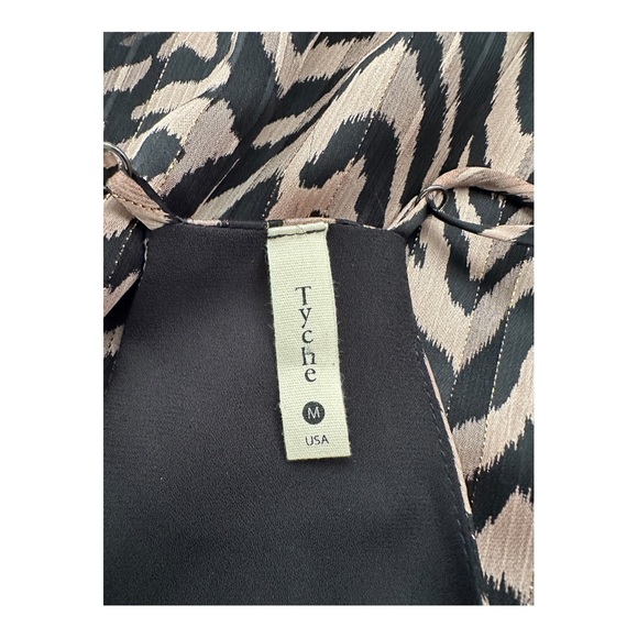 Tyche Black and Gold Animal Print Camisole Size Medium - Picture 5 of 8